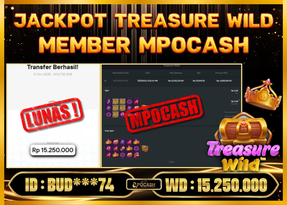 MPOCASH JACKPOT TREASURE WILD